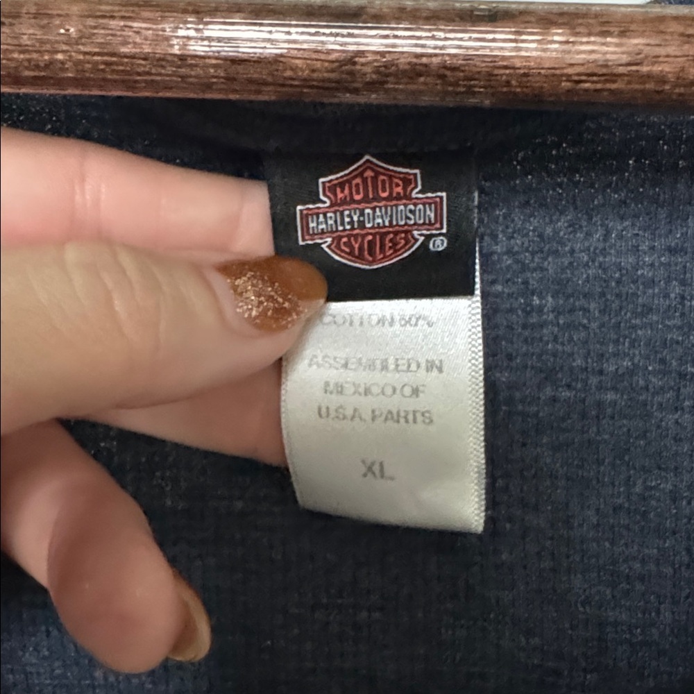 Harley-Davidson Dark Blue Graphic Long Sleeve - Picture 2 of 4